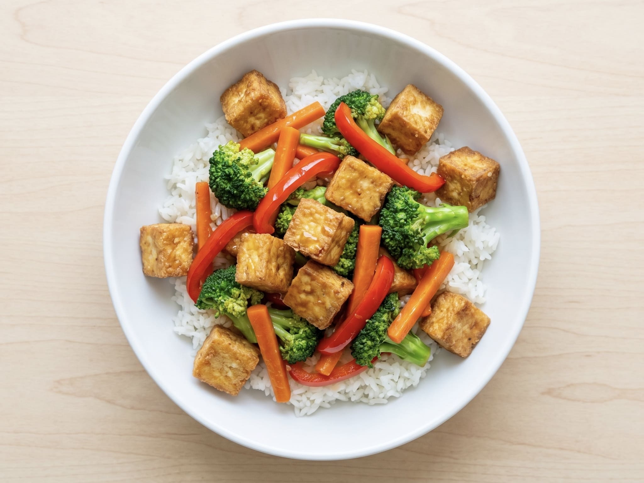Tofu stir-fry se zeleninou