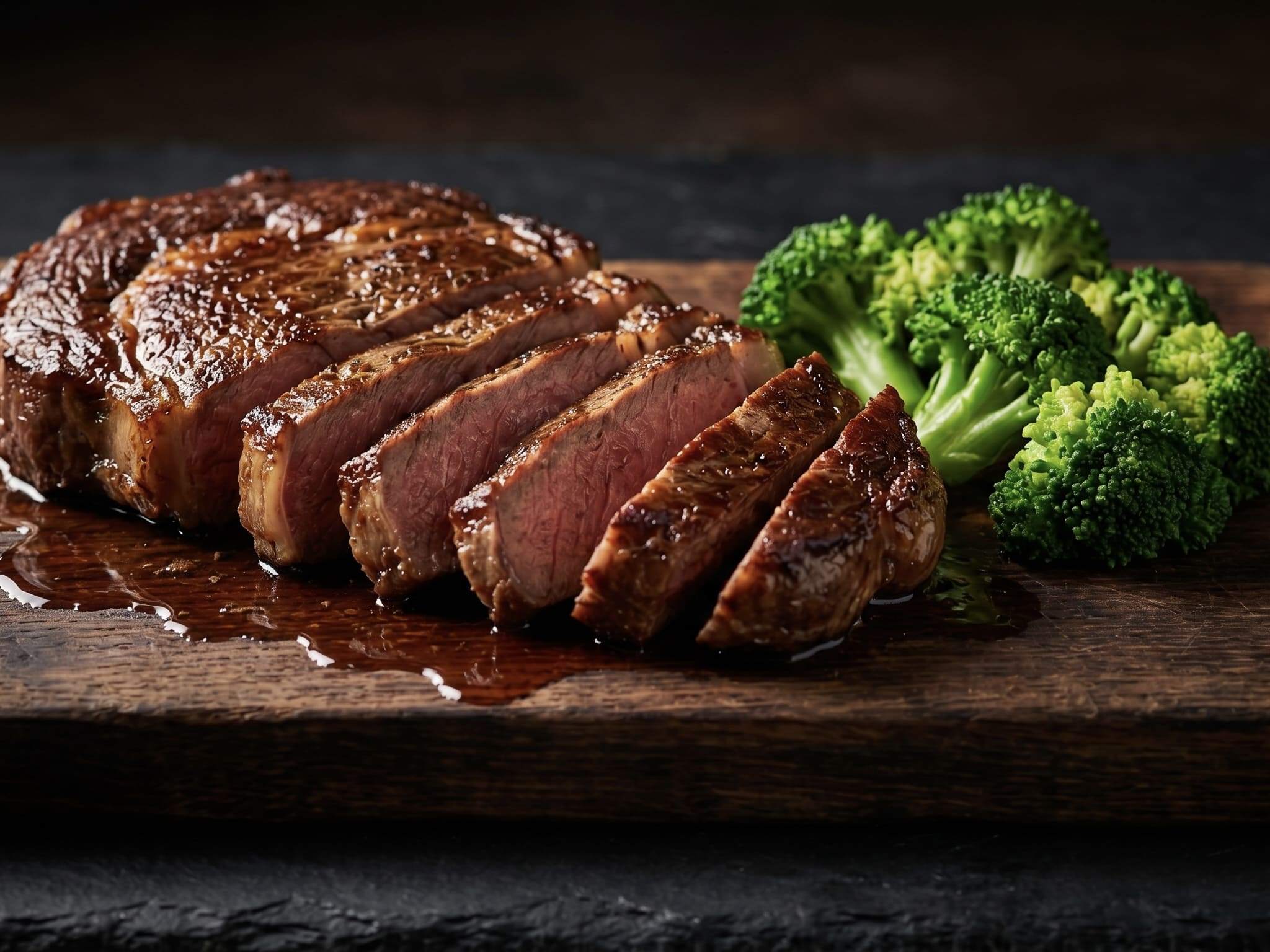 Hovězí steak s brokolicí