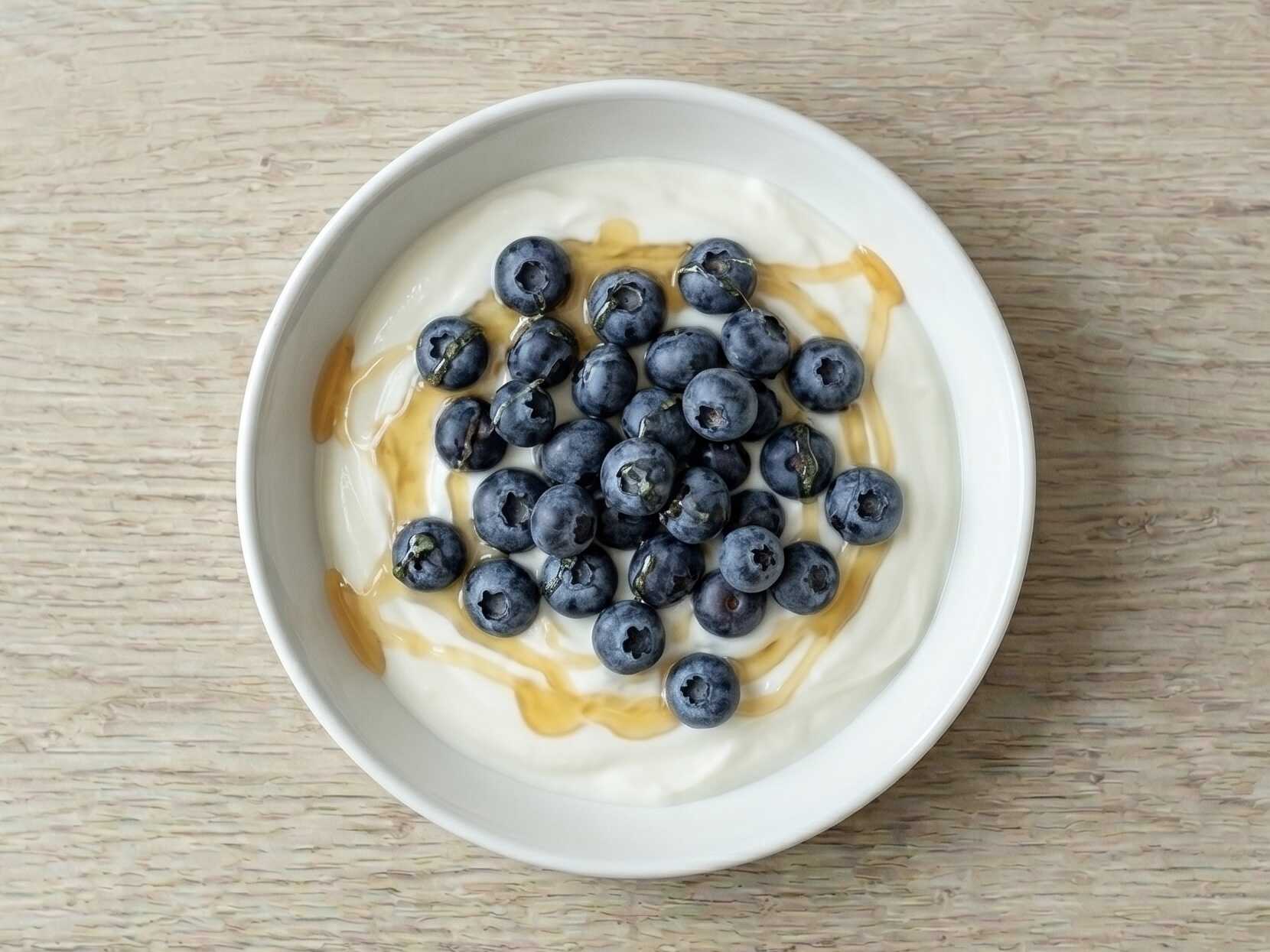 Jogurt s borůvkami